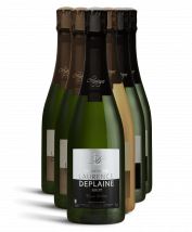 Composition Iconique de 6 bouteilles de champagne